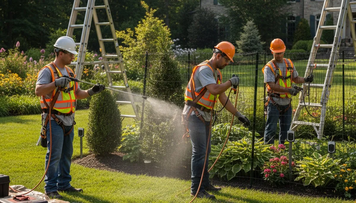 Deer deterrent tree service in Wilmington, NC protecting trees and landscaping from browsing animals