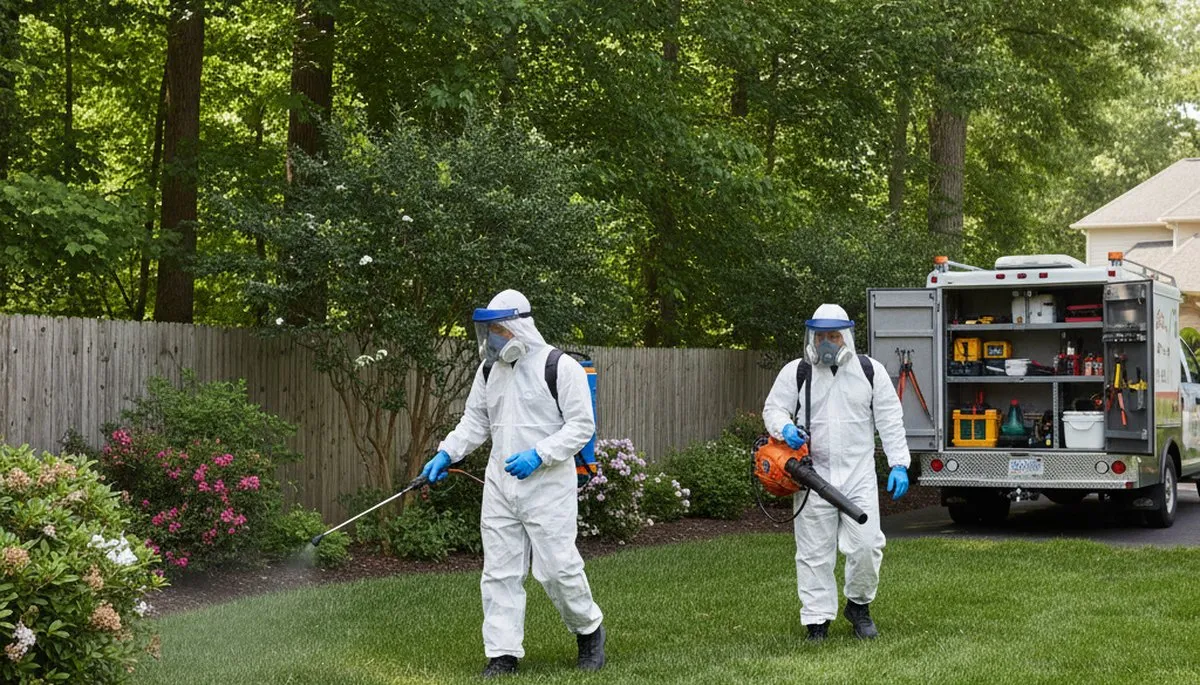 Tick control treatment in Wilmington, NC for residential yards and wooded outdoor spaces