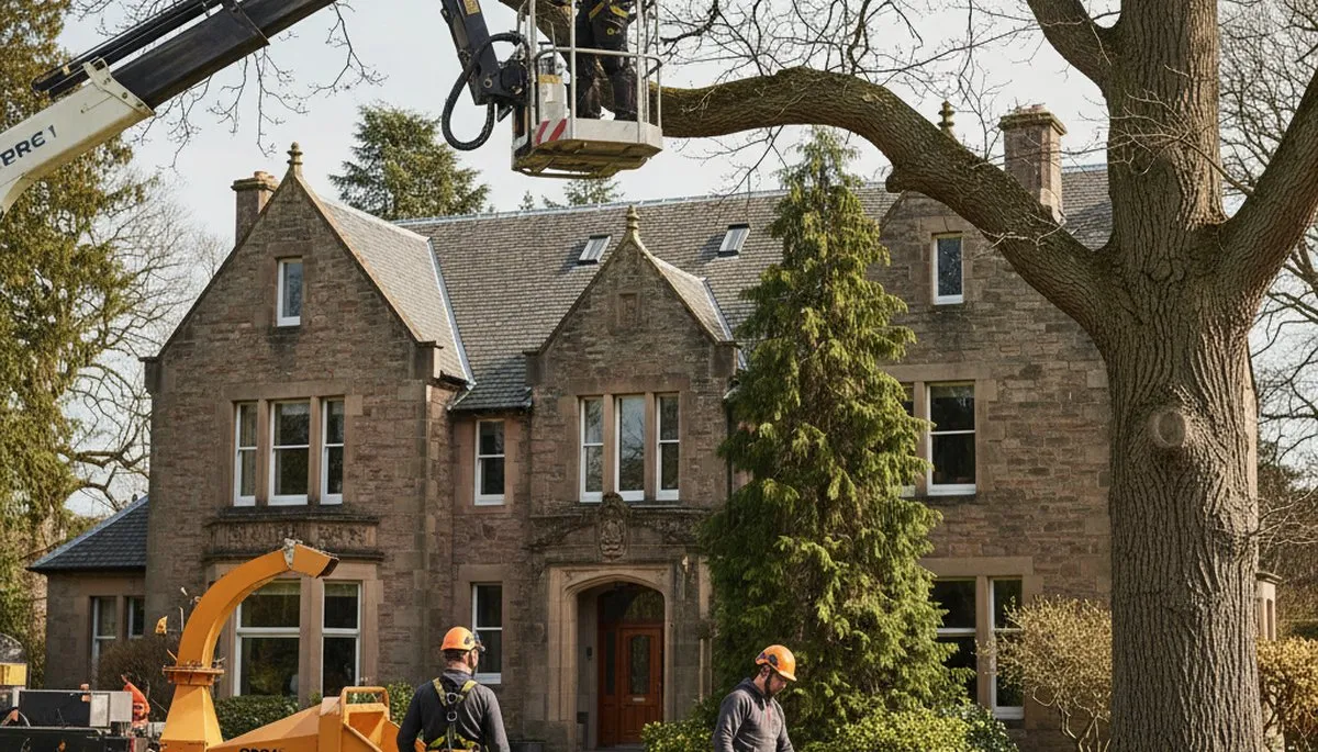Tree service crew in Wilmington, NC providing professional tree removal and pruning services